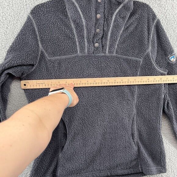 Kuhl Avalon Button Fleece Pullover Pavement M - Picture 6 of 15